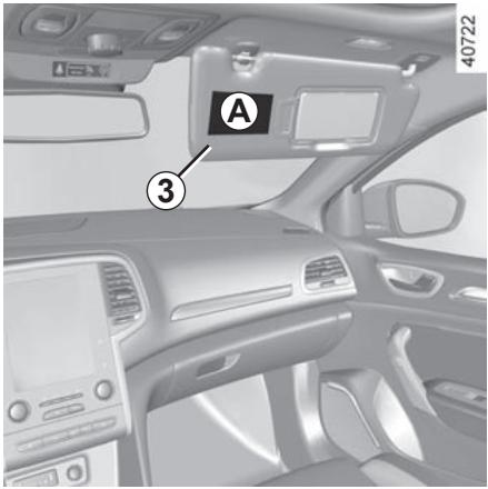 RENAULT Megane 4 (2016-2020) - SÉCURITÉ ENFANTS : désactivation-activation airbag passager avant (2/3) - 1