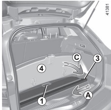 RENAULT Megane 4 (2016-2020) - Dépose/repose du cache- bagages 2 - 1