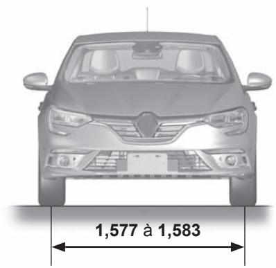 RENAULT Megane 4 (2016-2020) - DIMENSIONS (en mètres) (3/3) - 2