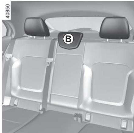 RENAULT Megane 4 (2016-2020) - Position d'utilisation de l'appui-tête central A - 2