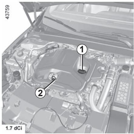 RENAULT Megane 4 (2016-2020) - NIVEAU HUILE MOTEUR : appoint, remplissage (3/4) - 1