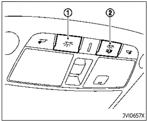 INFINITI Q60 (2022) - ÉCLAIRAGE DE CONSOLE (si le vehicule en est équipé) - 1