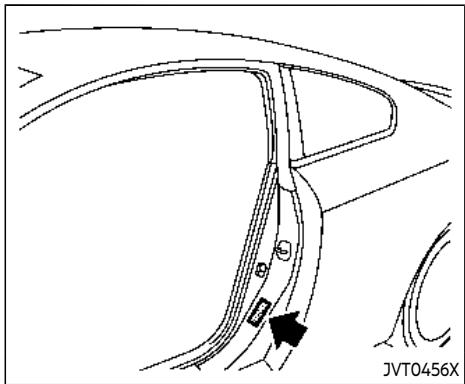 INFINITI Q60 (2022) - ÉTIQUETTE DU DISPOSITIF ANTIPOLLUTION - 1