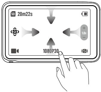 DJI OSMOPOCKET3 - Fonctionnement de l'écran tactile - 1