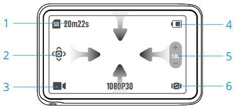 DJI OSMOPOCKET3 - Fonctionnement de l'écran tactile - 2