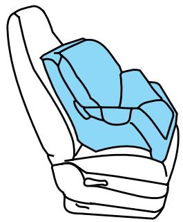 FORD Crown Victoria (1998-2011) - Pose d'un siège d'enfant en utilisant la ceinture trois points - 1