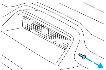 FORD Crown Victoria (1998-2011) - Remplacement des ampoules du troisième feu stop - 1