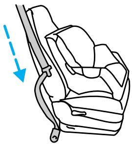 FORD Crown Victoria (1998-2011) - Pose d'un siège d'enfant en utilisant la ceinture trois points - 2