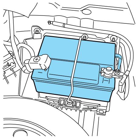 Lincoln LS (2000-2006) - BATTERIE - + - 1