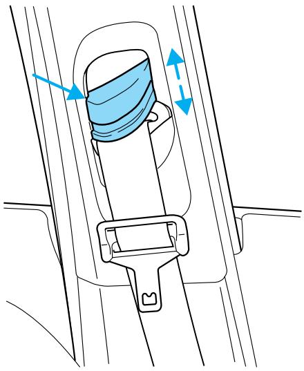 Lincoln LS (2000-2006) - Régleur de hauteur du baudrier des ceintures de sécurité avant - 2