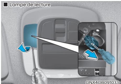 HYUNDAI Santa Cruz (2021) - Lampe de courtoisie, lampe d'ambiance et lampe de pare-soleil (type ampoule) - 3