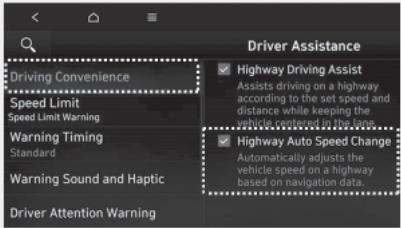 HYUNDAI Santa Cruz (2021) - Fonctions de paramétrage - 1