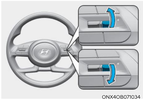 HYUNDAI Santa Cruz (2021) - Pour réactivez l'assistance manuelle à la limite de vitesse - 1