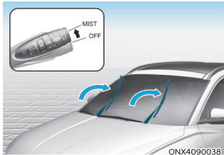 HYUNDAI Santa Cruz (2021) - Positions d'entretien des essuie- glaces avant - 1
