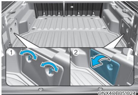 HYUNDAI Santa Cruz (2021) - Rangement latéral sur les parois latérales - 1