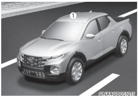 HYUNDAI Santa Cruz (2021) - ASSISTANCE À LA PRÉVENTION DE COLLISIONS AVANT (FCA) (CAMÉRA DE VUE AVANT SEULEMENT) - 2
