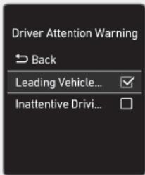 HYUNDAI Santa Cruz (2021) - Alerte d'attention du conducteur - 1