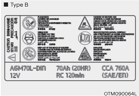HYUNDAI Santa Cruz (2021) - Étiquette de capacité de la batterie - 2
