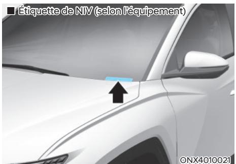 HYUNDAI Santa Cruz (2021) - NUMÉRO D'IDENTIFICATION DU VÉHICULE (NIV) - 1
