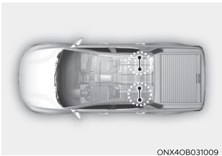 HYUNDAI Santa Cruz (2021) - Ancrages et attaches inférieur(e)s pour enfant (système LATCH) - 1