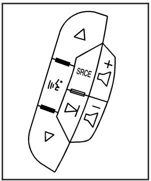 GMC Yukon 3 (2008) - Commandes audio intégrées au volant de direction - 1