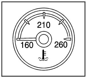GMC Yukon 3 (2008) - Indicateur de température du liquide de refroidissement du moteur - 1