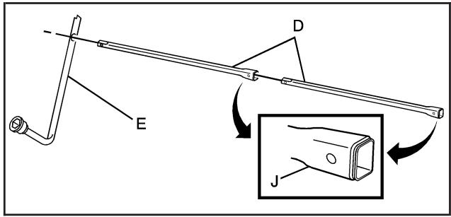 GMC Yukon 3 (2008) - Dépose du pneu de secours et des outils - 5