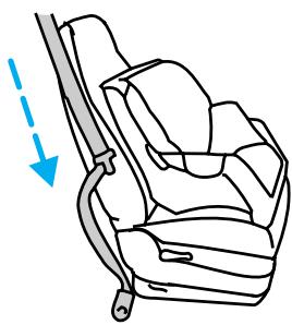 Lincoln Aviator (2002-2005) - Pose d'un siège d'enfant en utilisant la ceinture trois points - 2