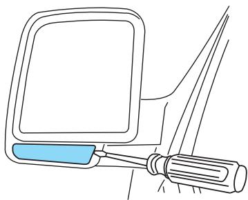 Lincoln Aviator (2002-2005) - Retrait de l'ampoule de lampe d'approche/clignotant de rétroviseur - 1