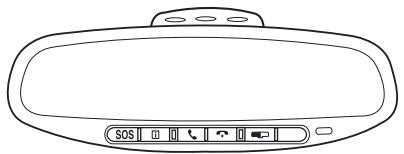 Lincoln Aviator (2002-2005) - Fonctionnement du système de communication du vehicule au moyen du rétroviseur - 1