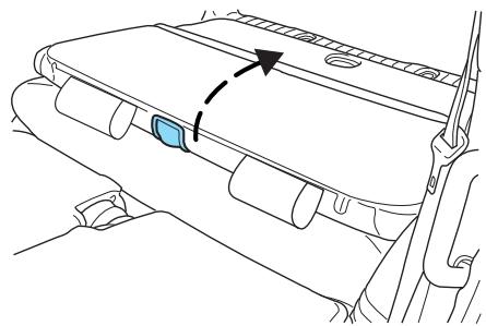 Lincoln Aviator (2002-2005) - Pour redresser la banquette de la troisième rangée, précédez comme suit : - 2