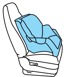 Lincoln Aviator (2002-2005) - Pose d'un siège d'enfant en utilisant la ceinture trois points - 1