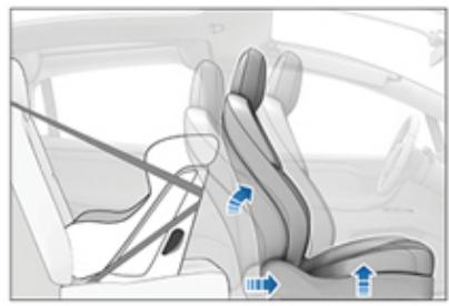 TESLA Model X (2015-2020) - Siège central de deuxième rangée (banquette ou siège individuel) - 3