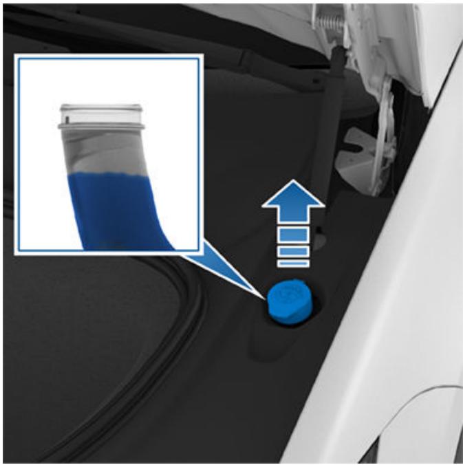 TESLA Model X (2015-2020) - Faire l'appoint de liquide lave-glace - 1