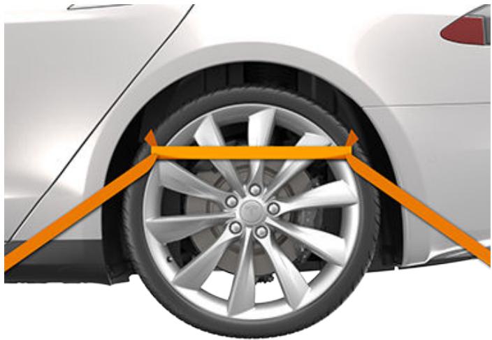 TESLA Model X (2015-2020) - Bloquer les pneus - 2