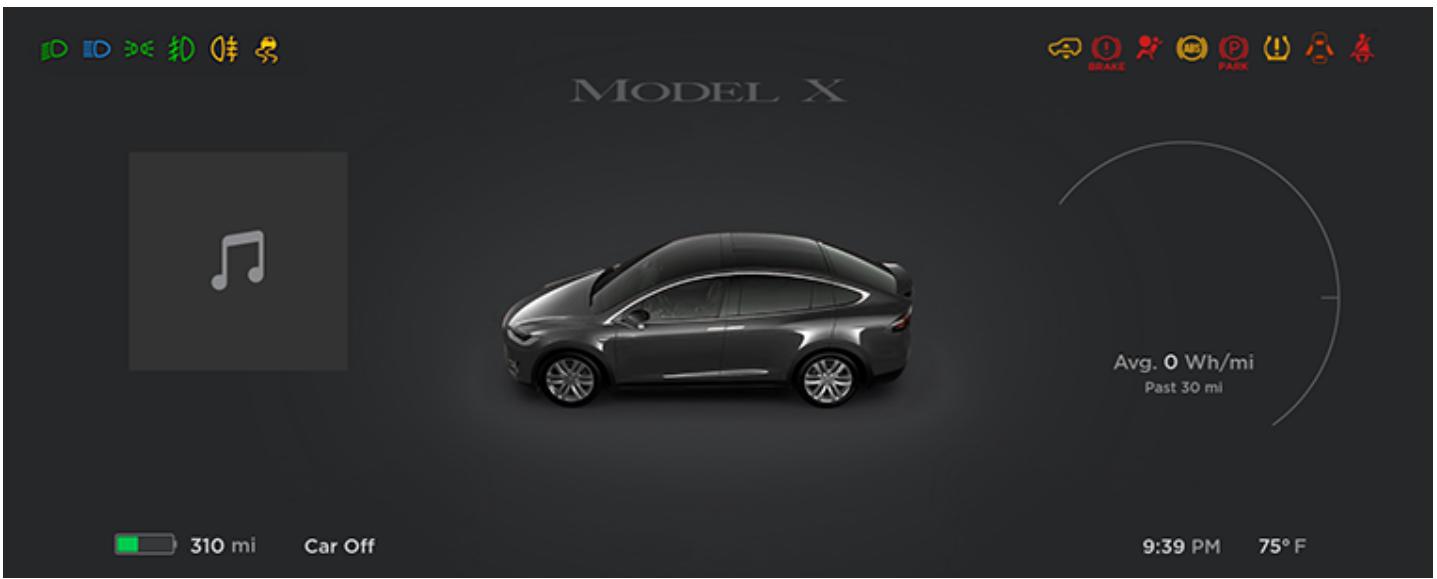TESLA Model X (2015-2020) - Présentation du tableau de bord - 1