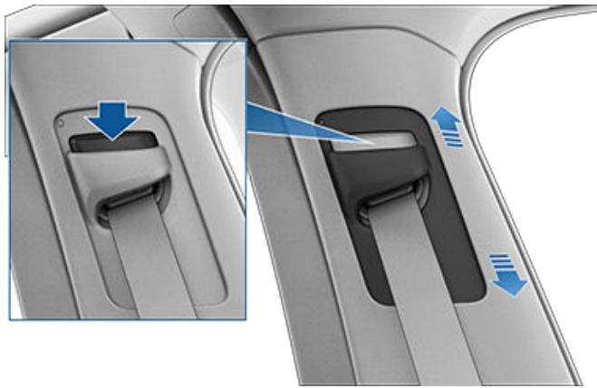 TESLA Model X (2015-2020) - Pour régler la hauteur du baudrier - 1