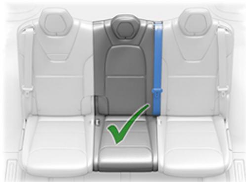 TESLA Model X (2015-2020) - Siège central de deuxième rangée (banquette ou siège individuel) - 2