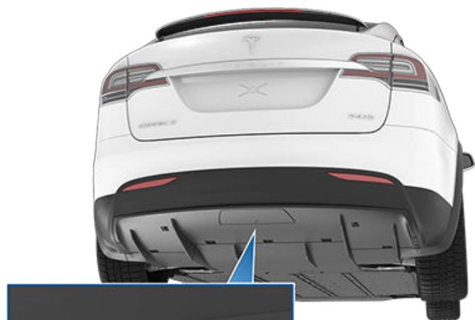 TESLA Model X (2015-2020) - Connexion du dispositif d'attelage de la remorque - 4