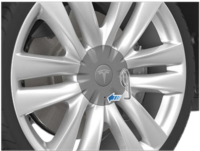 TESLA Model X (2015-2020) - Dépose et installation des caches d'écrou de roue - 1