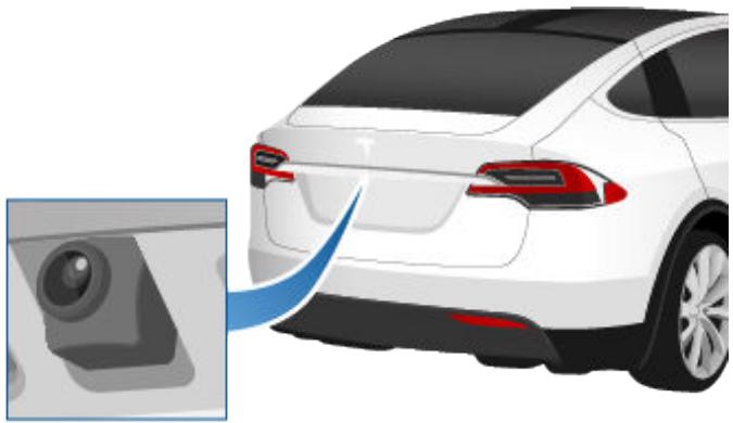 TESLA Model X (2015-2020) - Emplacement de laamera - 1