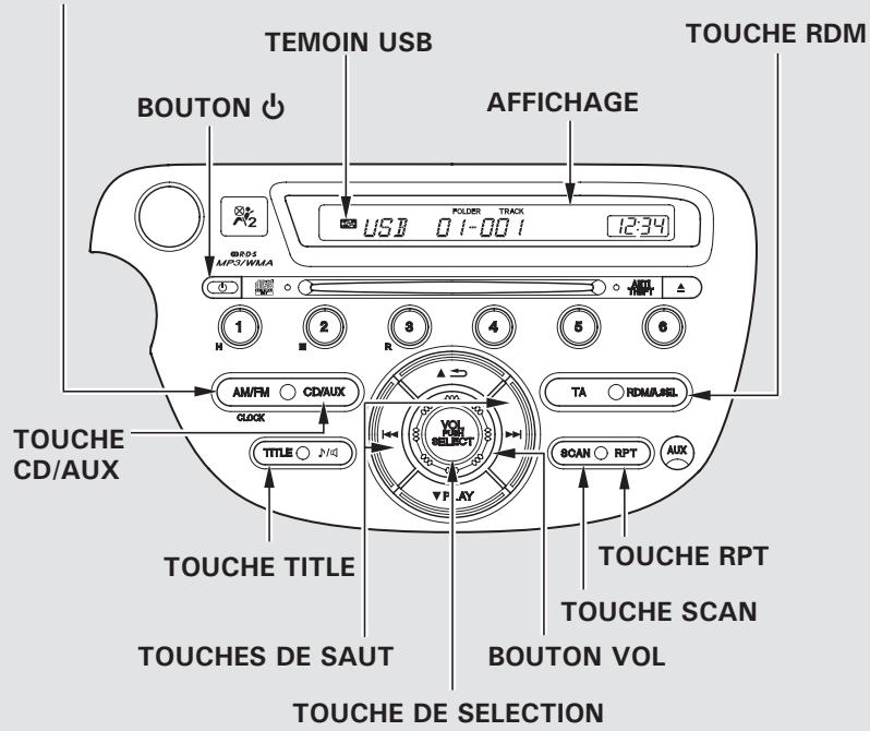 Honda Jazz 2 (2007-2014) - Messages d'erreur de l'iPod® - 1