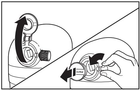 KITCHENAID 5KSMMGA - FIXER LE HACHOIR EN MÉTAL AU BATTEUR SUR SOCLE - 2