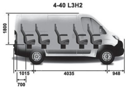 CITROEN Jumper 2 Phase 2 (2014-2023) - Dimensions - 5