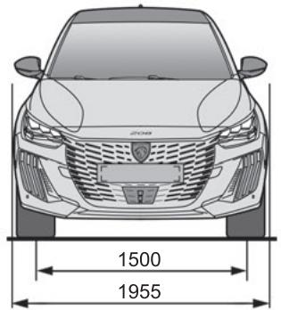 PEUGEOT 208 2 Phase 2 (2023) - Dimensions (en mm) - 1