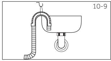 HAIER HW100BP14929AS - Tuyau de vidange à l'évier - 1