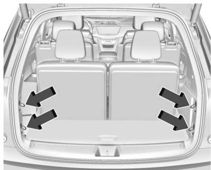 CADILLAC XT6 (2023) - Points d'arrimage de l'espace utilitaire - 1