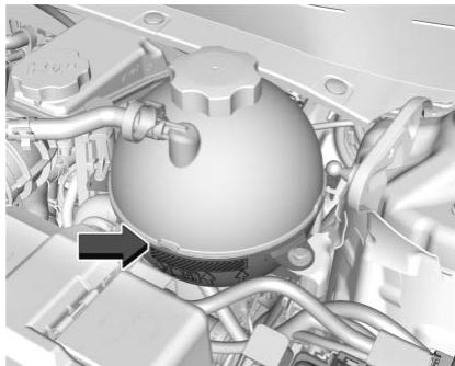 CADILLAC XT6 (2023) - Vérification du niveau de liquide de refroidissement - 1