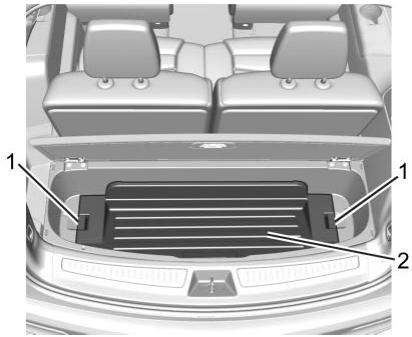 CADILLAC XT6 (2023) - Retirer le plateau du système de gestion de chargement - 1
