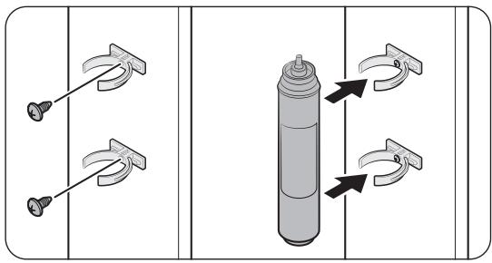 SAMSUNG RS70F64KEF - Pour installer le filtré à eau - 1